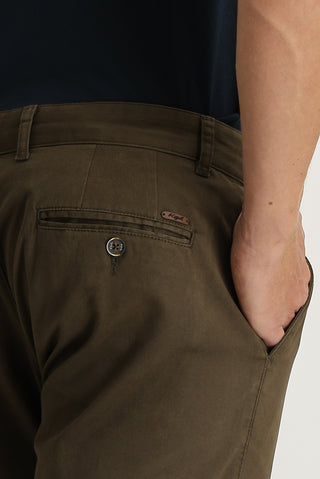  Orta Kahve 6 Drop Regular Fit Standart Kesim Likralı Kanvas / Chino Pantolon