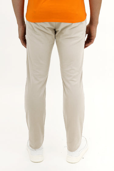 Açık Bej Slim Fit Dar Kesim Likralı Kanvas / Chino Pantolon