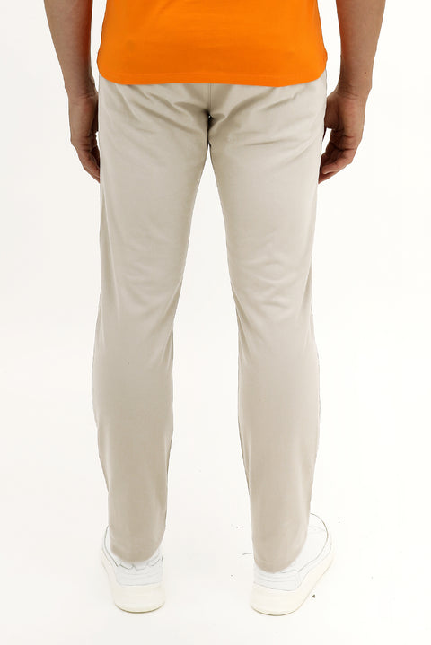 Açık Bej Slim Fit Dar Kesim Likralı Kanvas / Chino Pantolon