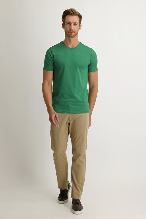 Camel Relaxed Fit Stretch Canvas / Chino Trousers