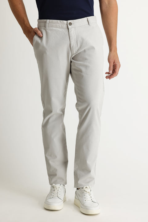 Stone Slim Fit Stretchy Canvas / Chino Trousers