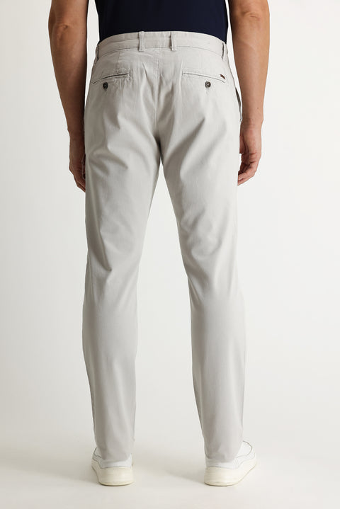 Stone Slim Fit Stretchy Canvas / Chino Trousers