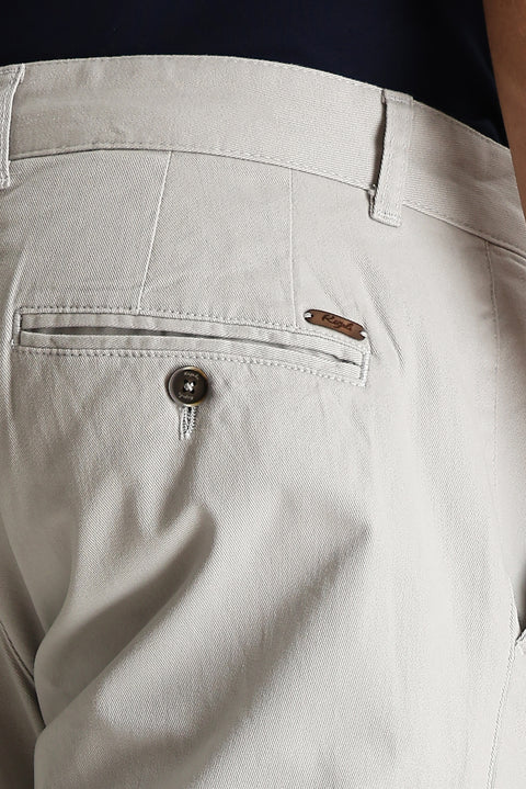 Stone Slim Fit Stretchy Canvas / Chino Trousers