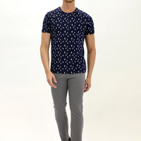 Mid Smoke Relaxed Fit Stretch Canvas / Chino Trousers