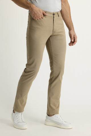  Camel 7 Drop Slim Fit Dar Kesim Likralı Kanvas / Chino Pantolon
