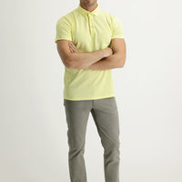 Çağla Yeşili Regular Fit Standart Kesim Likralı Kanvas / Chino Pantolon