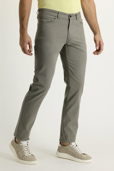 Çağla Yeşili Slim Fit Dar Kesim Likralı Kanvas / Chino Pantolon