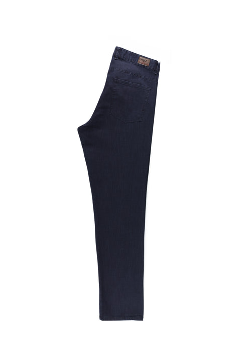 Havacı Mavi Relaxed Fit Rahat Kesim Likralı Kanvas / Chino Pantolon