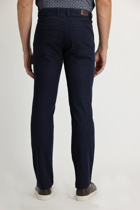 Havacı Mavi Relaxed Fit Rahat Kesim Likralı Kanvas / Chino Pantolon