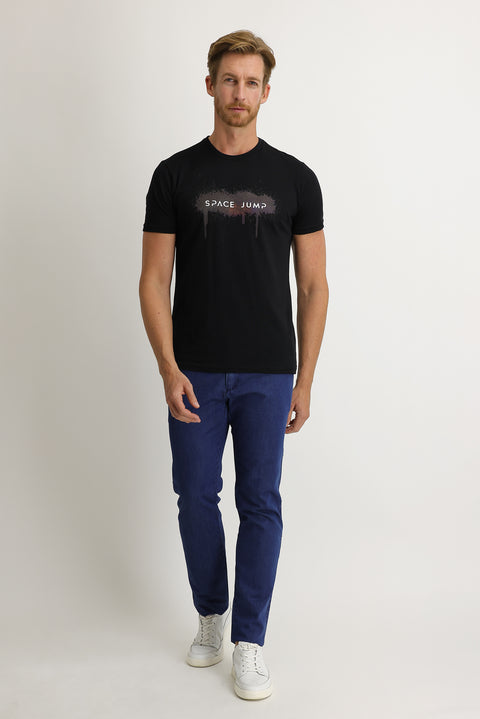 Açık Mavi Regular Fit Standart Kesim Likralı Denim Look Pantolon