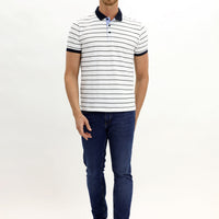 Dark Blue Slim Fit Stretch Denim Pants