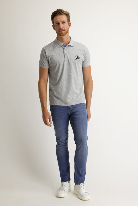 Açık Mavi 7 Drop Slim Fit Dar Kesim Likralı Denim Pantolon