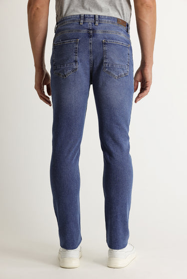 Açık Mavi Slim Fit Dar Kesim Likralı Denim Pantolon