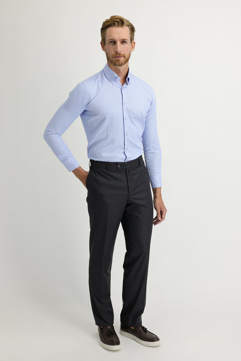 Orta Antrasit 4 Drop Relaxed Fit Rahat Kesim Likralı Klasik Kumaş Pantolon
