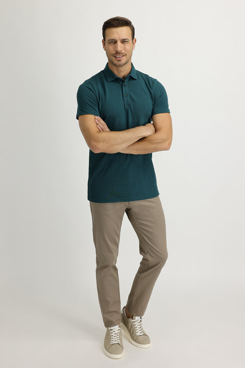 Açık Vizon Regular Fit Standart Kesim Likralı Kanvas / Chino Pantolon