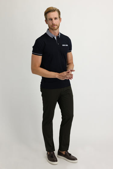 Orta Haki 6 Drop Regular Fit Standart Kesim Saten Likralı Kanvas / Chino Pantolon