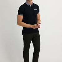 Mid Khaki Regular Fit Standard Cut Sateen Lycra Canvas / Chino Trousers