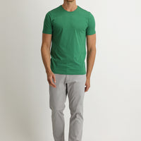 Light Grey Regular Fit Standard Cut Lycra Canvas / Chino Trousers