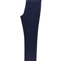 Açık Lacivert 4 Drop Relaxed Fit Rahat Kesim Likralı Kanvas / Chino Pantolon