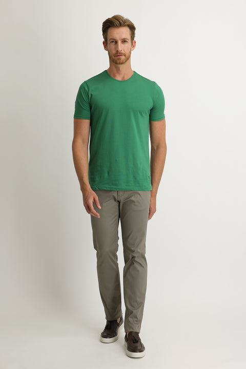 Açık Haki Relaxed Fit Rahat Kesim Likralı Kanvas / Chino Pantolon