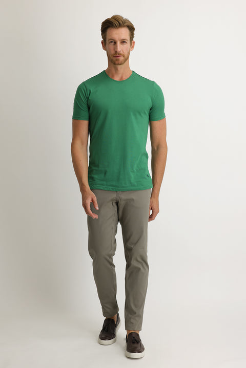 Çağla Yeşili 4 Drop Relaxed Fit Rahat Kesim Kuşgözü Likralı Kanvas / Chino Pantolon