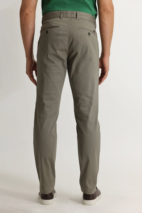 Çağla Yeşili 4 Drop Relaxed Fit Rahat Kesim Kuşgözü Likralı Kanvas / Chino Pantolon