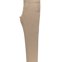 Koyu Kahve Regular Fit Standart Kesim Likralı Kanvas / Chino Pantolon