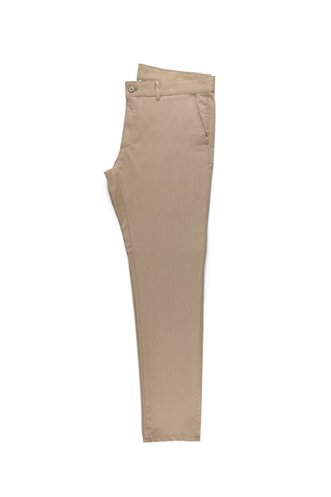 Koyu Kahve Regular Fit Standart Kesim Likralı Kanvas / Chino Pantolon
