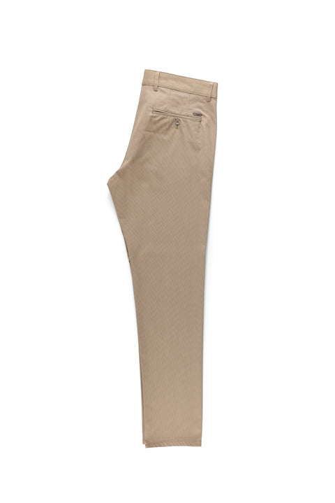 Koyu Kahve Regular Fit Standart Kesim Likralı Kanvas / Chino Pantolon