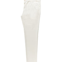 Beyaz Regular Fit Standart Kesim Likralı Kanvas / Chino Pantolon