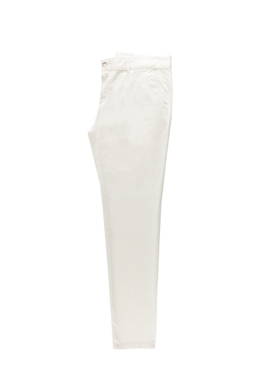  Beyaz Relaxed Fit Rahat Kesim Likralı Kanvas / Chino Pantolon