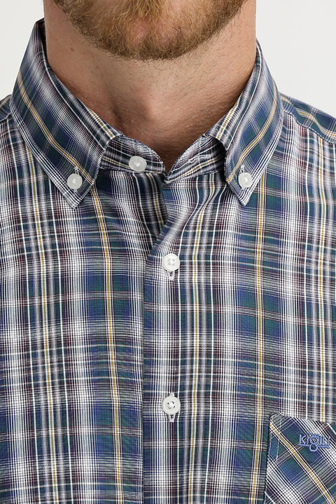 Koyu Bordo Uzun Kol Regular Fit Ekose Gömlek