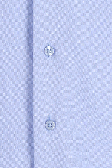 Açık Mavi Uzun Kol Slim Fit Dar Kesim Desenli Gömlek