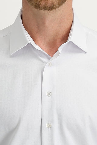  Beyaz Uzun Kol Slim Fit Dar Kesim Desenli Gömlek