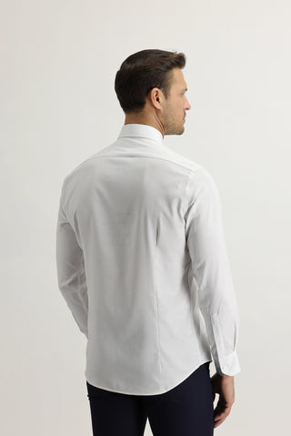  Beyaz Uzun Kol Slim Fit Dar Kesim Oxford Gömlek