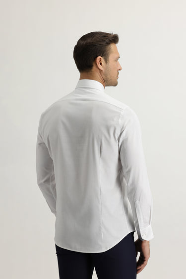 Beyaz Uzun Kol Slim Fit Dar Kesim Oxford Gömlek
