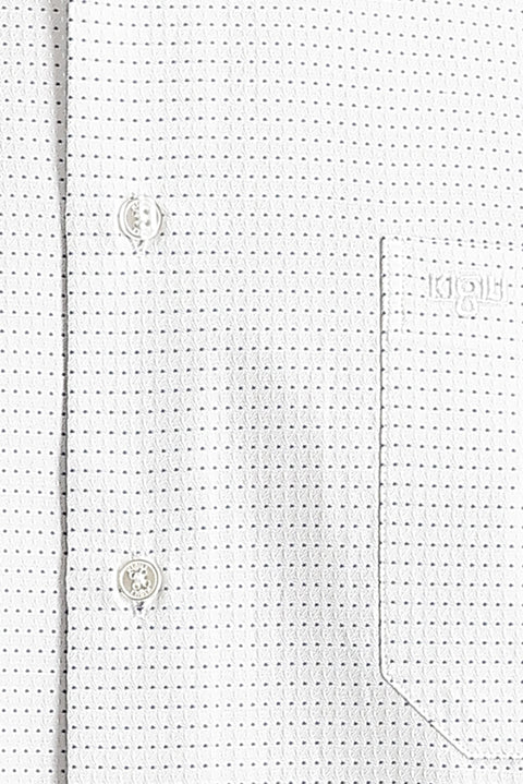 Koyu Mavi  Uzun Kol Klasik Desenli Gömlek