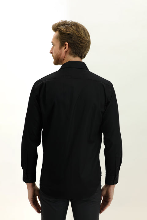 Black Long Sleeve Non-Iron Classic Shirt