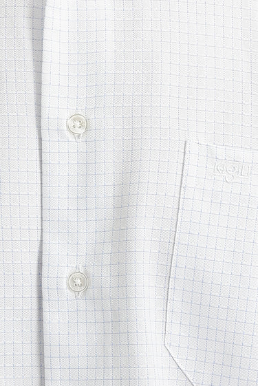 Uçuk Mavi Uzun Kol Regular Fit Kareli Gömlek