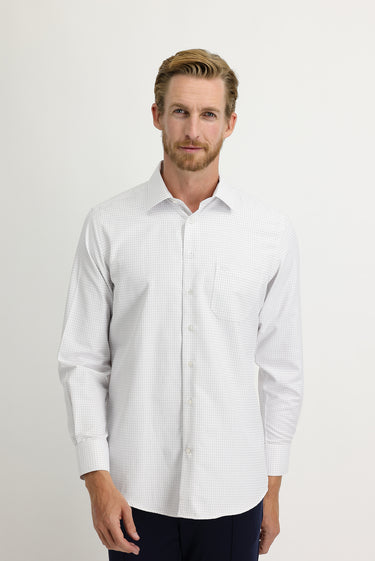  Açık Bordo Uzun Kol Regular Fit Kareli Gömlek