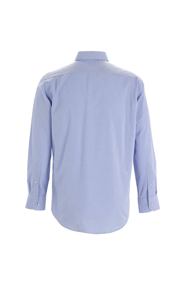 Açık Mavi Uzun Kol Regular Fit Ekose Gömlek