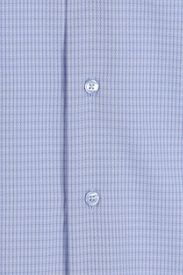 Açık Mavi Uzun Kol Regular Fit Ekose Gömlek