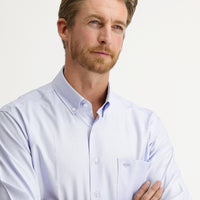 Açık Mavi Uzun Kol Oxford Pamuk Düğmeli Yaka Gömlek