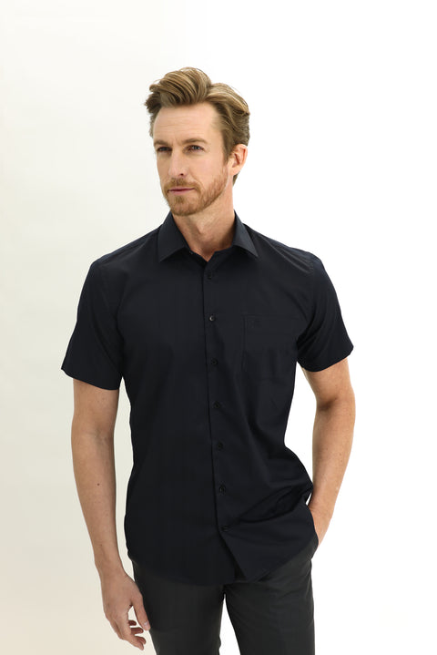 Light Black Short Sleeve Regular Fit Shirt