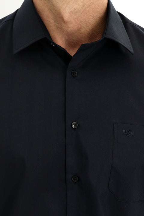Light Black Short Sleeve Regular Fit Shirt