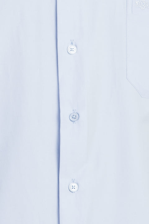 Light Blue Short-Sleeve Regular Fit Shirt