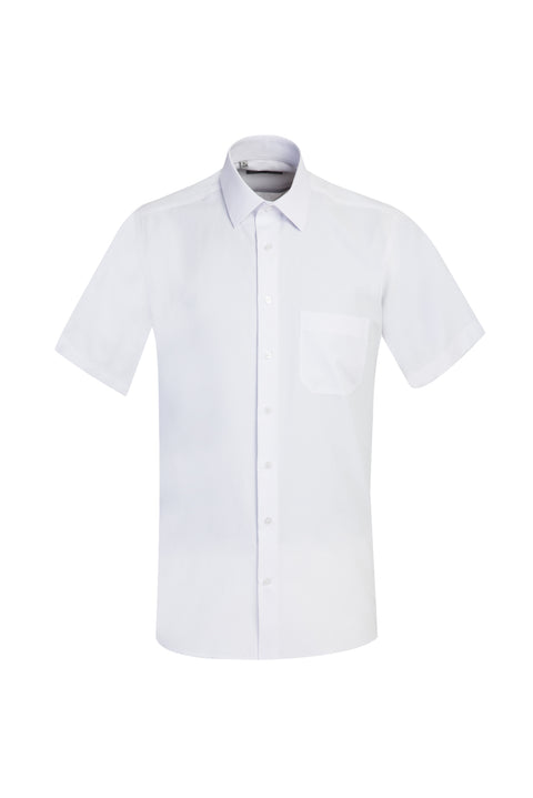 Beyaz Kısa Kol Regular Fit Gömlek