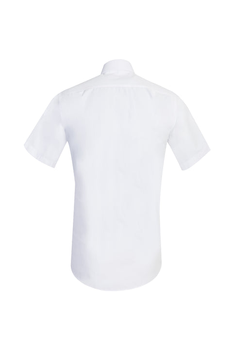 Beyaz Kısa Kol Regular Fit Gömlek