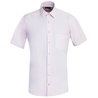 Toz Pembe Kısa Kol Regular Fit Gömlek