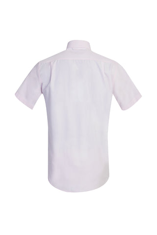  Toz Pembe Kısa Kol Regular Fit Gömlek